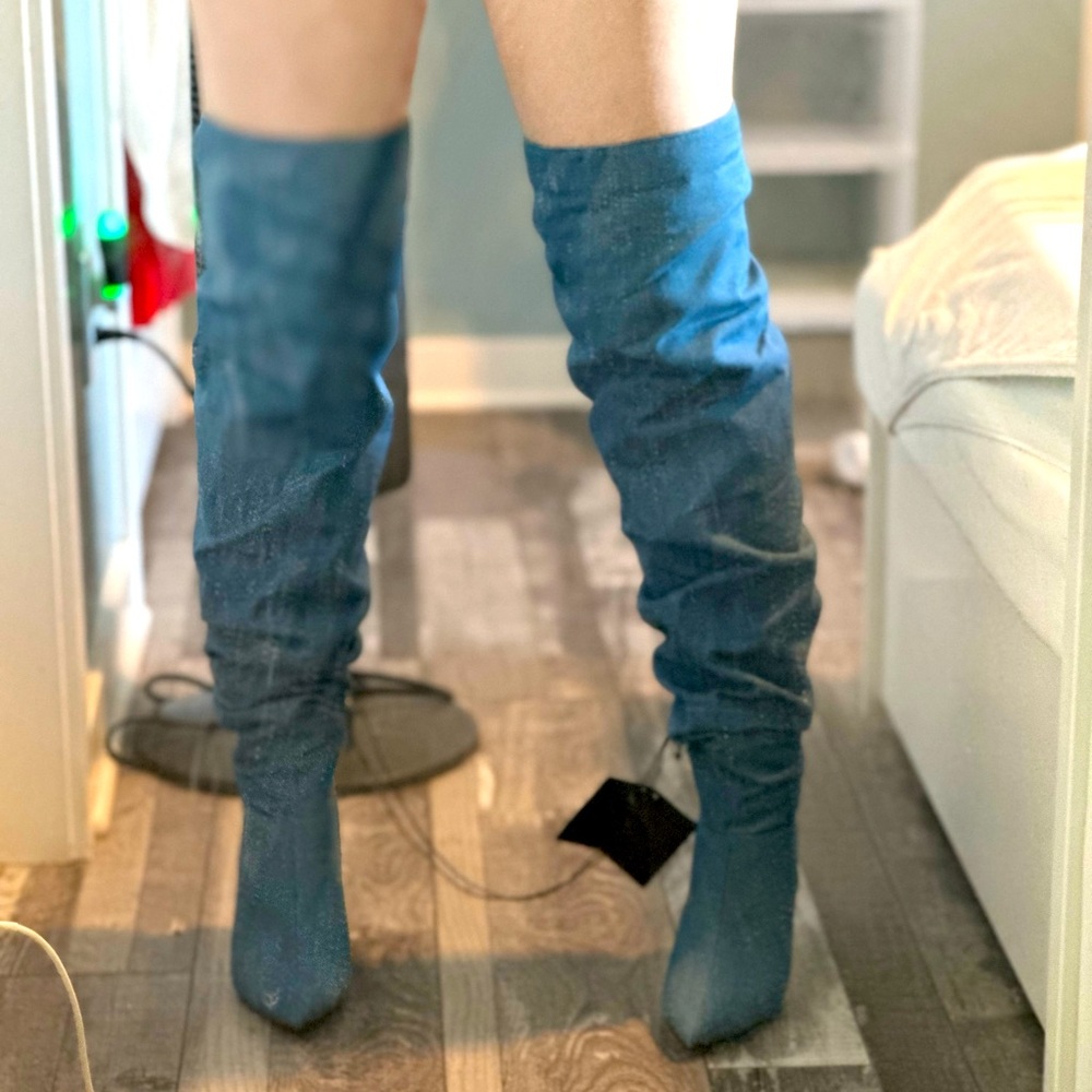 Jean Heel Boots Forever 21 Brand New Ones With Tags NWT Size 6